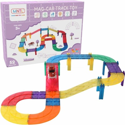 MNTL Make Nice Toy Land Magnetická dráha 52 ks včetně auta