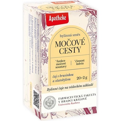 APOTHEKE Čaj Močové cesty Farmaceutická fakulta 20 x 2 g