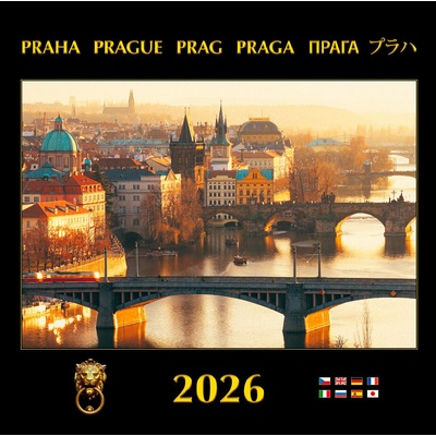 Nástěnný Praha Mosty 2026