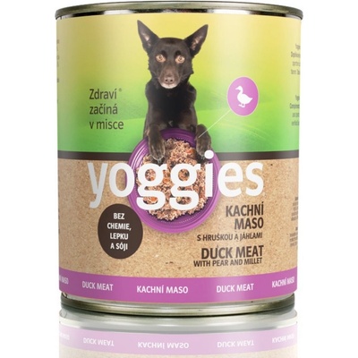 Yoggies kachní s hruškou a jáhlami 800 g