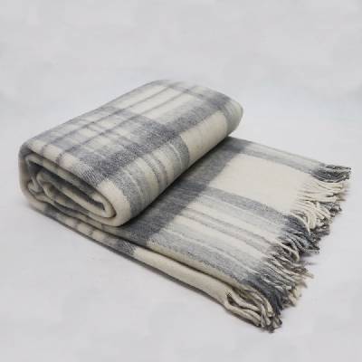 KANEX Merinowolldecke Grey 150x200