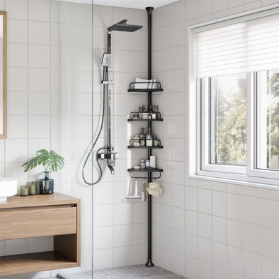 SONGMICS Teleskopická rohová do koupelny 85-305 cm – Hledejceny.cz