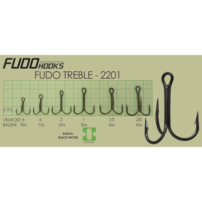 Fudo Hooks Treble vel. 4 7 ks