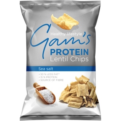 Gam's GAM’S Proteinové čočkové lupínky s mořskou solí 65 g