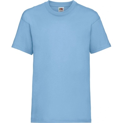 Fruit of the Loom tričko Kids Valueweight T COT-16103341026 Modrá nebesky