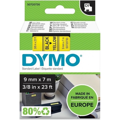 Dymo D1 S0720730 žltá/čierna 9 mm