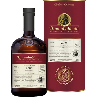 Bunnahabhain 20 letá Armagnac Cask Finish 49,9% 0,7 l (tuba)
