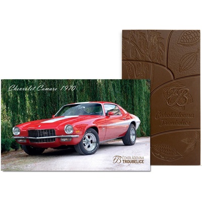 Čokoládovna Troubelice mléčná 51% Chevrolet Camaro 1970, 45 g