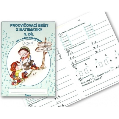Procvičovací sešit z matematiky pro 1. třídu 3. díl - Pracovní sešit ZŠ - Jana Potůčková, Vladimír Potůček