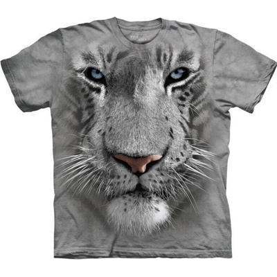 Tričko detské The Mountain White Tiger Face tiger sivé