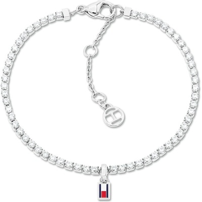 Tommy Hilfiger Ocelový tenisový náramek s krystaly 2781092