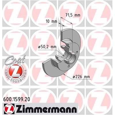 ZIMMERMANN Brzdový kotúč 600159920
