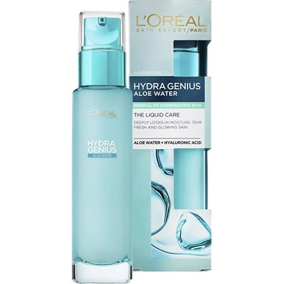 L'Oréal Hydra Genius Aloe Water pleťový gél krém pre normálnu až zmiešanú pleť 70 ml