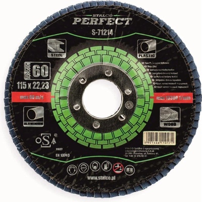 Stalco kotúč brúsný listkový 125 x 22, 23 mm G80 S-71229