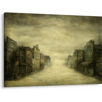 Obraz westernového městečka, jednodílný 100x70 cm