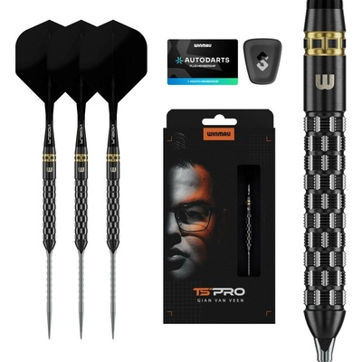 Šípky steel Winmau Gian Van Veen TS PRO 23g 90% wolfrám