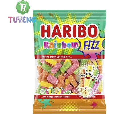 Haribo Fizz Rainbow želé s ovocnými příchutěmi 85 g