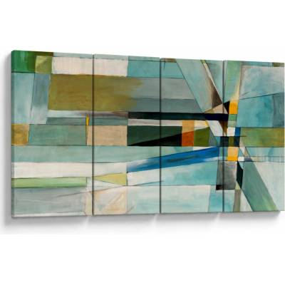 Obraz - Abstrakcia, štvordielne 160x80 cm