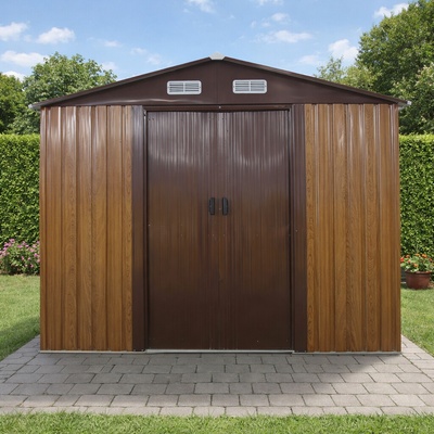 BestBerg BBSH-1208W 10,1 m² 389 x 260 x 202 cm dekor dreva/hnedá