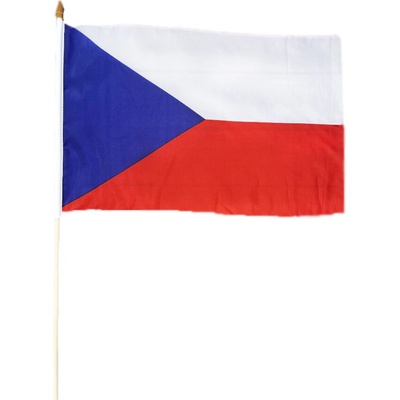 CZECHMANIA Vlajka České republiky na dřevěné tyčce