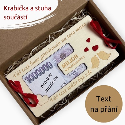 PanDatel Svatební obálka na peníze - PTÁČCI - Váš text