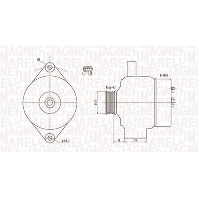 Generátor MAGNETI MARELLI 063732026010