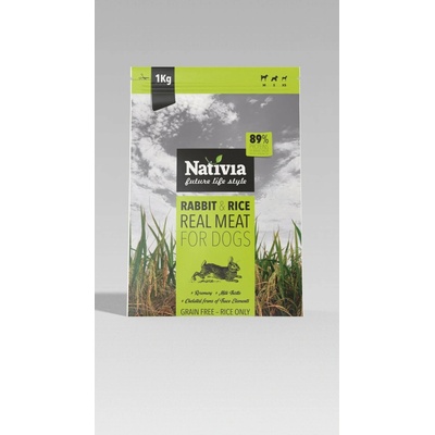 Nativia Real Meat Rabbit & Rice For Dogs 1 kg