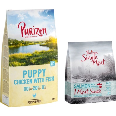 Purizon Puppy kuřecí s rybou bez obilnin 2 x 12 kg