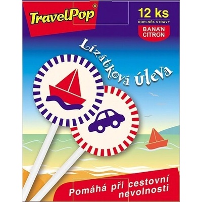 TravelPop Lízanková úľava pri cestovnej nevoľnosti 12 ks