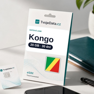 eSIM Kongo 20 GB / 29 dní