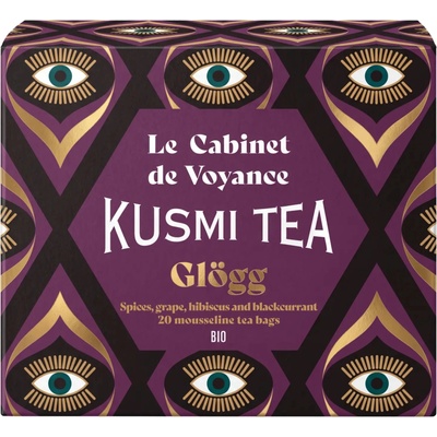 Ovocný čaj GLOGG, 20 mušelínových vrecúšok, Kusmi Tea
