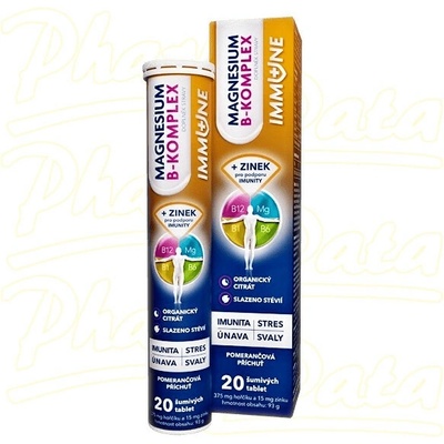 Glenmark Magnesium B-Komplex Immune 20 eff.tablet – Hledejceny.cz