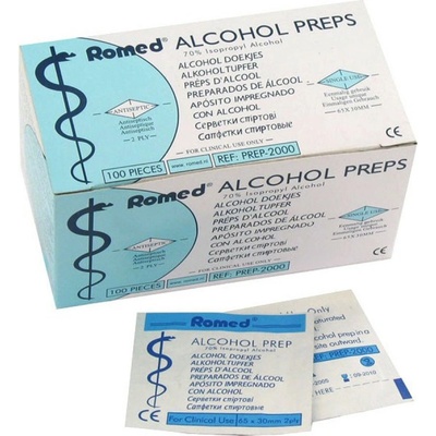 Alcohol Preps dezinfekční tampony čtverečky 100 ks – Hledejceny.cz