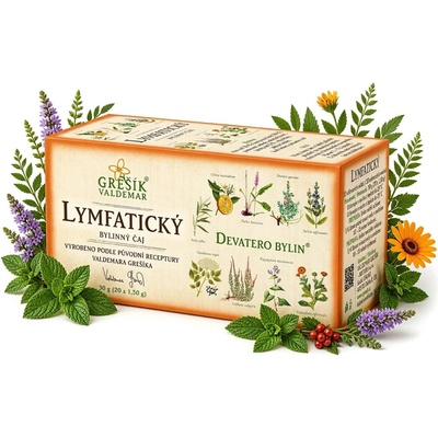 Grešík Lymfatický bylinný porcovaný čaj 30 g