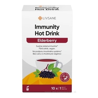LIVSANE Immunity horký nápoj Černý bez 10 ks