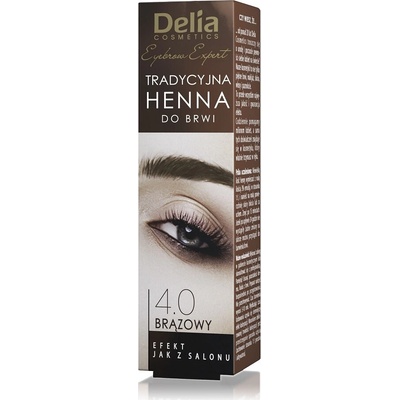 Delia Cosmetics Henna barva na obočí odstín 4.0 Brown 2 g + 2 ml – Hledejceny.cz