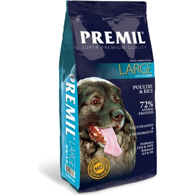 Premil Large 24/15 hydina a ryža 15 kg