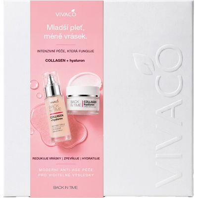 Vivaco dárkové balení COLLAGEN + hyaluron VIVADERM pleťový krém 50 ml + pleťové sérum 30 ml – Hledejceny.cz