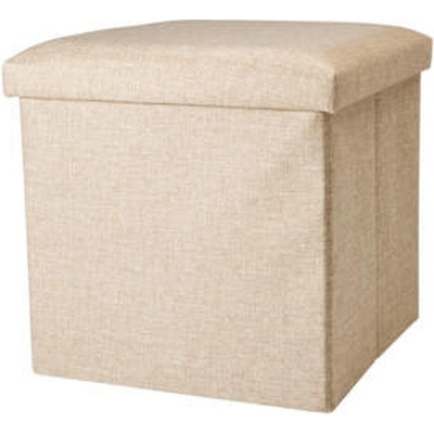 STORAGE SOLUTIONS Taburet s úložným prostorem 38 × 38 cm béžová KO-170499870bezo
