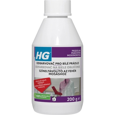 HG odbarvovač pro omylem zabarvené bílé prádlo 200 g
