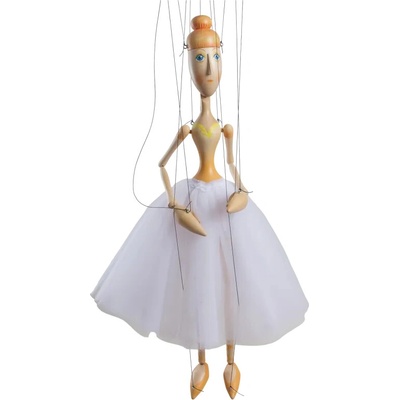 Marioneta loutka Baletka světlá 56 cm