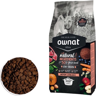 Ownat Ultra Medium Lamb & Rice 3 kg