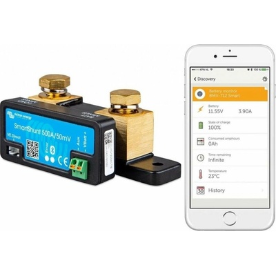 Victron Energy SMARTShunt 500A/50mV, sledovač stavu baterie s Bluetooth