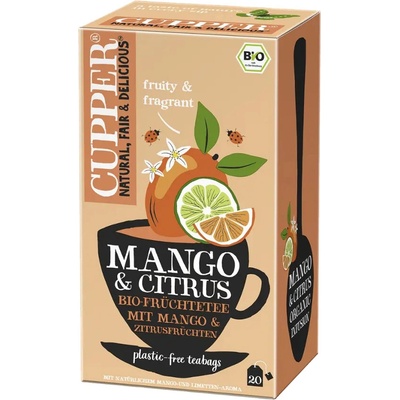 Cupper Bio ovocný čaj mango a citrus 36 g