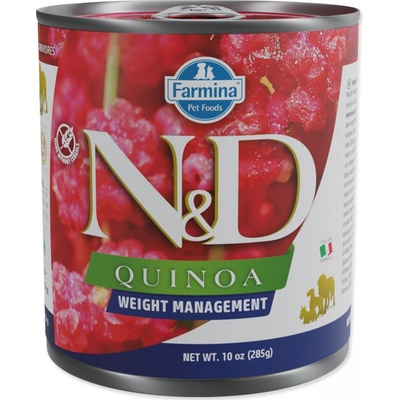 N&D dog QUINOA Weight management 285 g