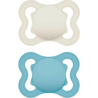 Mam Dudlík Supreme silikon Béžová/Modrá