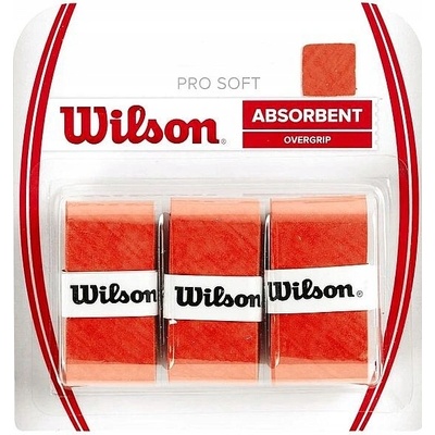 Wilson Overgrip Absorbent 3 ks červená – Hledejceny.cz