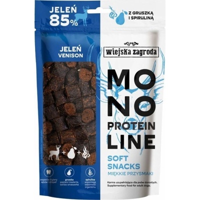 WIEJSKA ZAGRODA Monoprotein line Soft Snacks Deer pamlsek pro psa 115 g