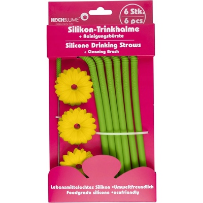 Kochblume Brčka set na pití 6 ks zelená