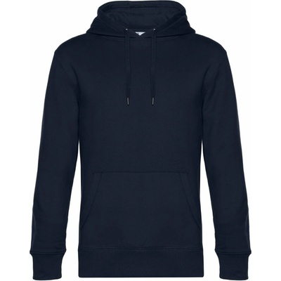 B&C KING Hooded_° navy blue mikina s kapucí
